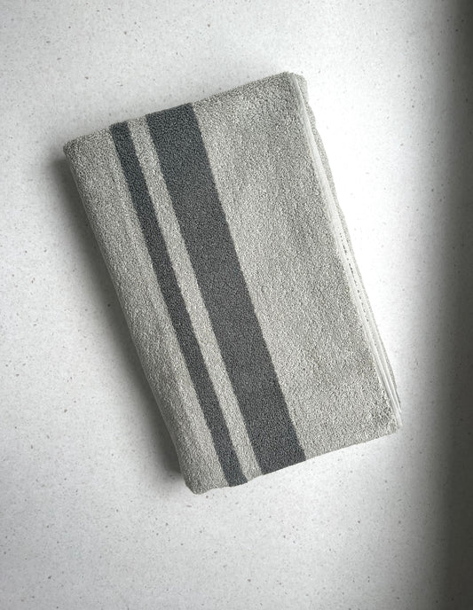 Bath Towel Grey Long Side