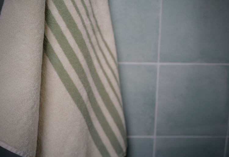 Bath Towel Sage Lines II