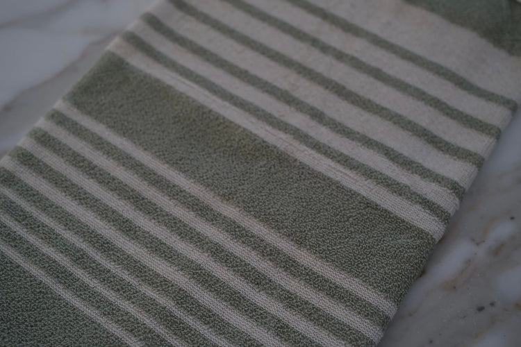 Hand Towel Sage Line I