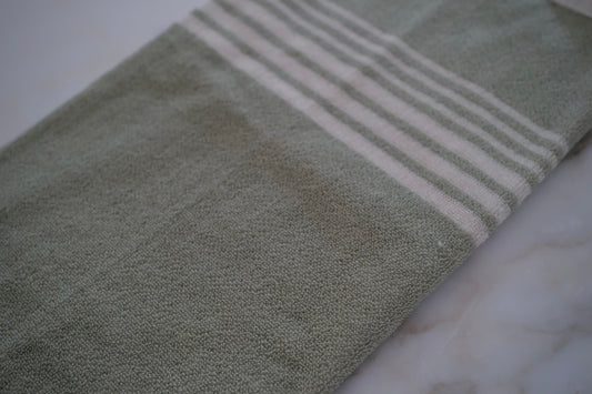 Hand Towel Sage Line II