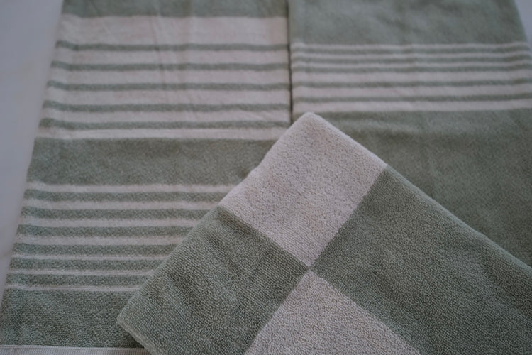 Hand Towel Sage Cross