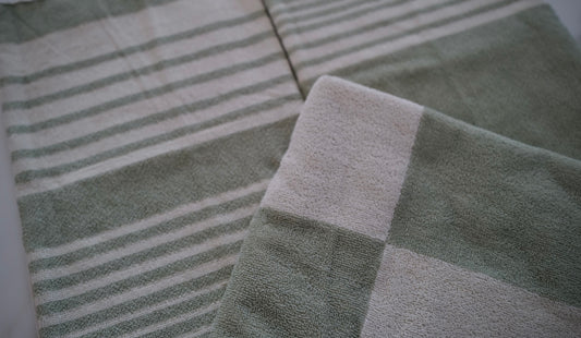 Hand Towel Sage Line II